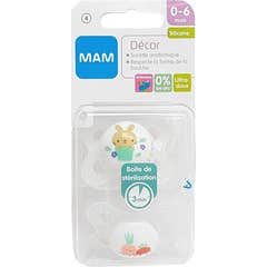 Baby Mam Pack Sucettes Origin Animaux 2-6m 2uts