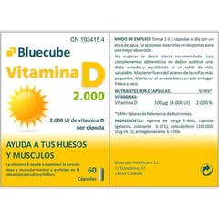Bluecube Vitamine D 2000 Bluecube 60 Caps Bluecube Vitamine D 2000 Bluecube 60 Caps