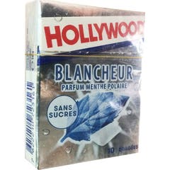 Hollywood ChewingGum Blancheur Menthe Polaire 14g