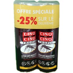 Cinq Sur Cinq Tropic Lotion Anti Mostique Spray 2x75ml