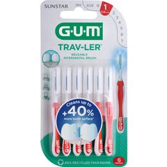 GUM Trav-Ler Brosse Interdentaire 0,8 mm 6 Unités