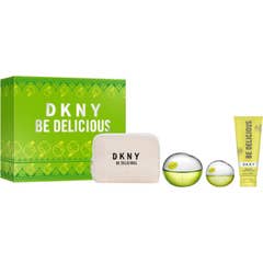 DKNY Be Delicious Coffret Eau de Parfum + 15 ml + Lait Corps + Trousse