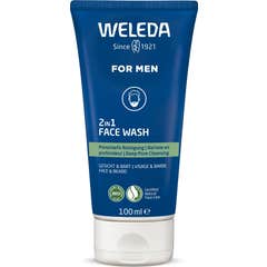 Weleda For Men Gel Nettoyant Visage 2 En 1 100ml