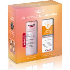 Eucerin Pack Sun Face Pigment Control Fluido SPF50+ + Anti Pigment Gel Limpiador 200 ml