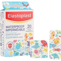 Elastoplast Waterproof Imperméable Pansement Enfant Marine 20uts