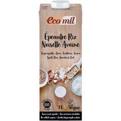 Ecomil Organic Spelled Drink Hazelnut Oats 1l