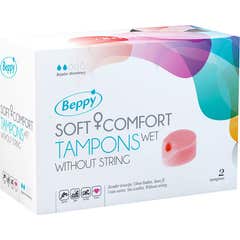 Tampons lubrifiés Beppy Soft Comfort sans bandelettes 2 pièces