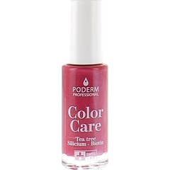 Poderm Color Care Vernis À Ongles Soin Tea Tree Rouge Rose 8ml