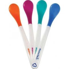 Munchkin Pack Cucharas Termosensibles White Hot 4 Unidades *