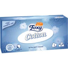 Foxy Tissues Faciaux Cotton Ultra Doux 90uts