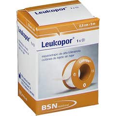 Leukopor Sparadrap Hypoallergénique Papier 2,5cmx5m