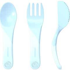 Twistshake Learning Cutlery +6 Months Blue Set
