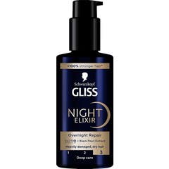 Schwarzkopf Gliss Night Elixir Sérum Cheveux Abîmés 100 ml