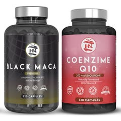 HN Pack Black Maca Premium 120 caps + Coenzyme Q10 120 caps