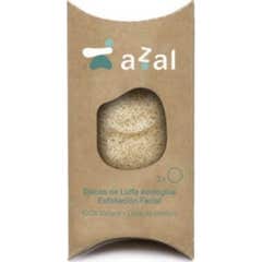 Azal Disque Peeling Visage Luffa Eco Exfoliant 3uts