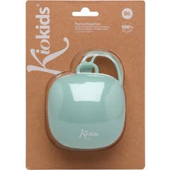 Kiokids Trousse Sucette Silicone Bleu 1 ut