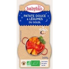 Babybio Bols Bonne Nuit Patates Douces Bio dès 8 mois 2 x 200g