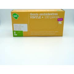 Marque Verte Gants Vinyle Ambidextre Taille L 100uts