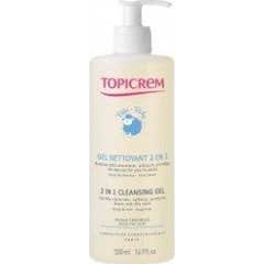 Topicrem Gel Nettoyant Bébé 2 en 1 Cheveux & Corps Bio 500 ml