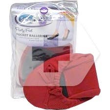 Scholl Party Feet Ballerina Ballerina ballerina de poche 35 36 1 paire rouge