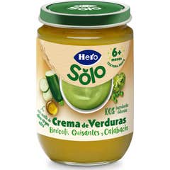 Hero Solo Crème de légumes brocoli, petits pois et courgette 190 g