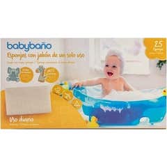 Savon pour bébé éponge salle de bain à usage unique