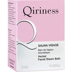 Qiriness Sauna Visage Bain de vapeur aromatique 10x8g