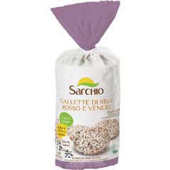 Sarchio Galettes Riz Complet Rouge et Noir Sans Gluten 100g