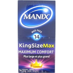 Manix Préservatifs Maxi Pack King Size Max 14unts