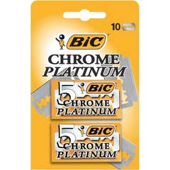 Bic Chrome Platinum Lame Rasage Classique 10 Unités