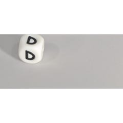 Irreversible Perle Silicone Pour Attache-Sucette Lettre D 1 unité
