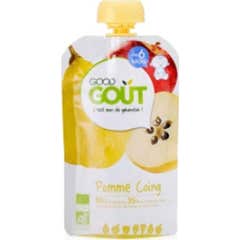 Good Goût Purée de Fruits dès 6 mois Bio Pomme Coing 120g