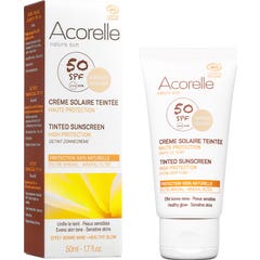 Acorelle Crème Visage Couleur Légère Spf50 50ml