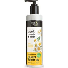 Huile de bain moussante au miel et à la camomille de Organic Shop 450ml