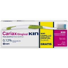 Cariax Kit Dentifrice Gingival + Brosse