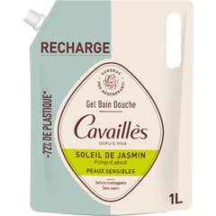 Cavaillès Gel Bain Douche Soleil de Jasmin Eco-Recharge 1000 ml