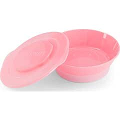 Assiette à gâteau Twistshake rose +6 mois 1pc