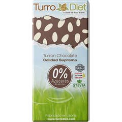 Turro Diet Nougat Chocolat Amandes Sans Gluten Stevia 150g