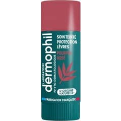 Dermophil Stick Lèvres Soin Teinté Pourpre Rosé 4g