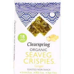 Clearspring Snack Algues Nori Gingembre Bio 4g