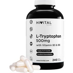 HIVITAL L-Triptófano 500 mg con Vit B3 y B6 240 cáps