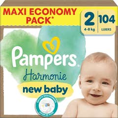 Pampers Harmonie Pañales Talla 2 4-8 kg 104 uds
