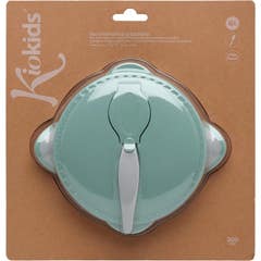Kiokids Set Bol et Cuillère Sage 300 ml