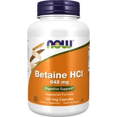 Now Betaine Hcl 648mg 120caps