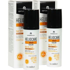 Heliocare 360° Color Gel Oil Free SPF50+ Bronze 2x50ml