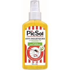 PicSol Anti-Moustiques Citronnelle Et Citriodiol 125ml