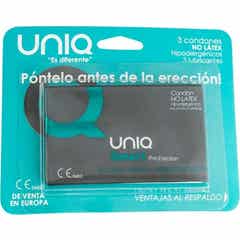 Uniq Smart Pre-Erection Condom sans latex 3 pcs