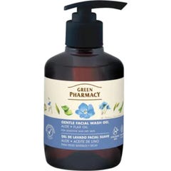 Green Pharmacy Gel Nettoyant Doux Aloe et Huile de Lin 270 ml