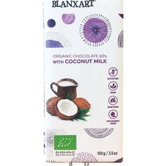 Blanxart Organic Chocolate 60% With Coconut Milk 100g