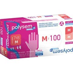 Polysem Gants en vinyle sans poudre Taille M 100 unités